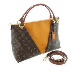 Louis Vuitton Saffron V Tote MM Shoulder Bag Monogram Canvas